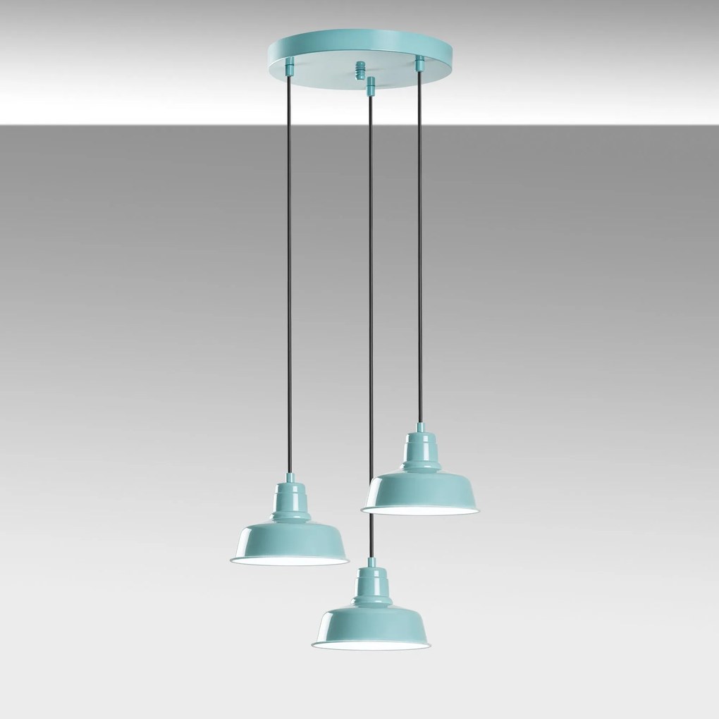 Candeeiro Chandelier Memati – Turquesa – Ø45 cm