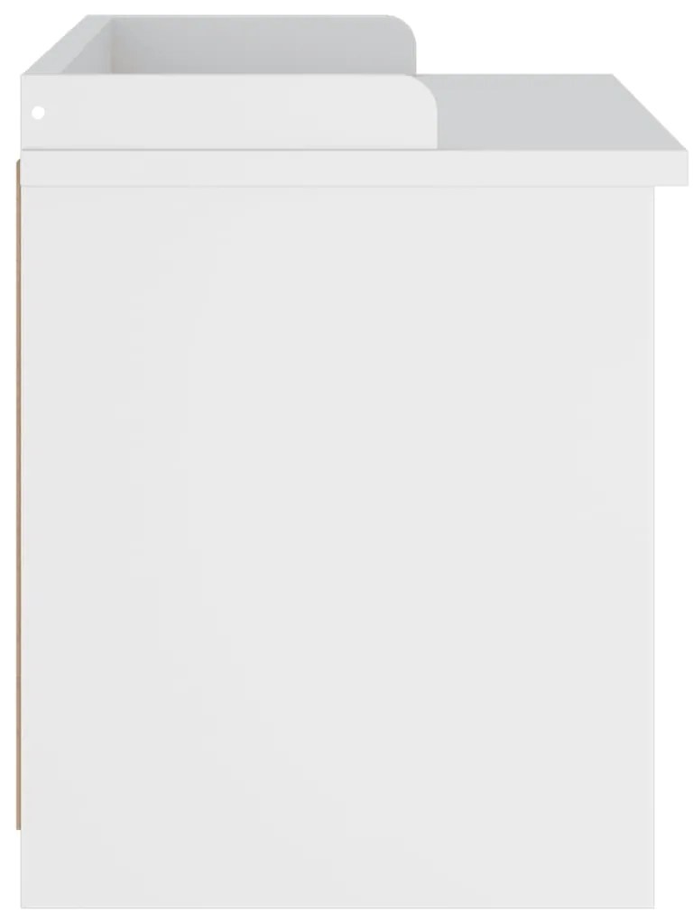 Banco de entrada SANDNES Branco 87x40x50 cm pinho maciço