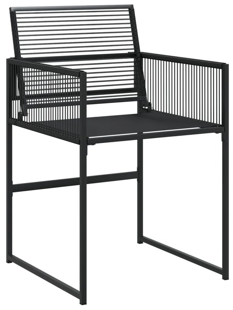 13 pcs conjunto de jantar p/jardim vime PE preto
