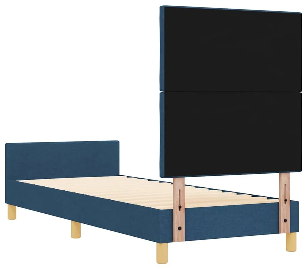 Estrutura de Cama Azul vidaXL 80x200 cm em Tecido