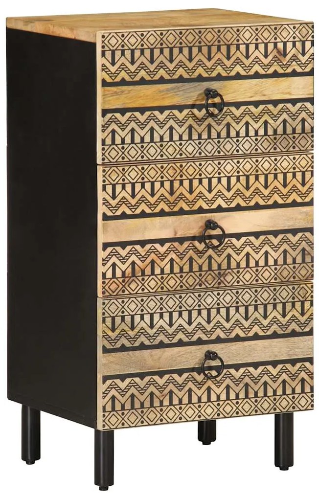 vidaXL Aparador 40x33,5x75 cm madeira de mangueira áspera maciça