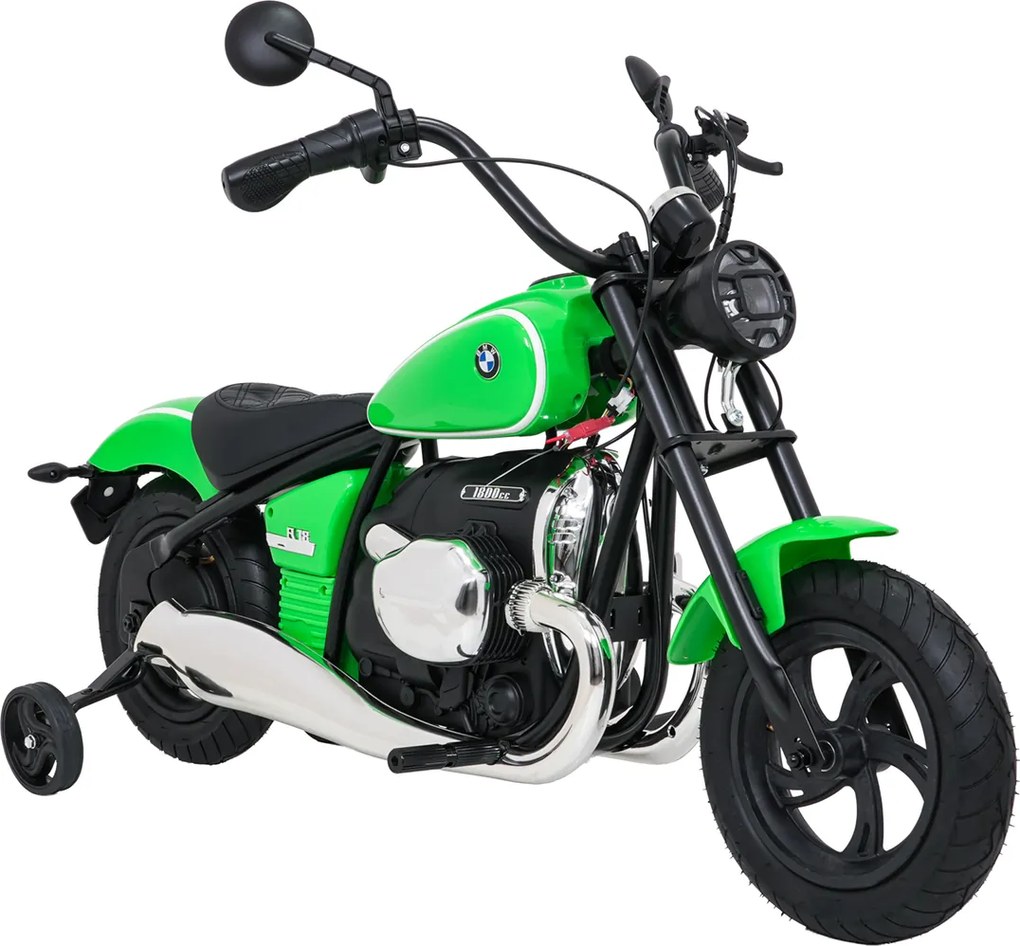 Mota elétrica para crianças 24V BMW R18, Rodas	ar bombeado Verde