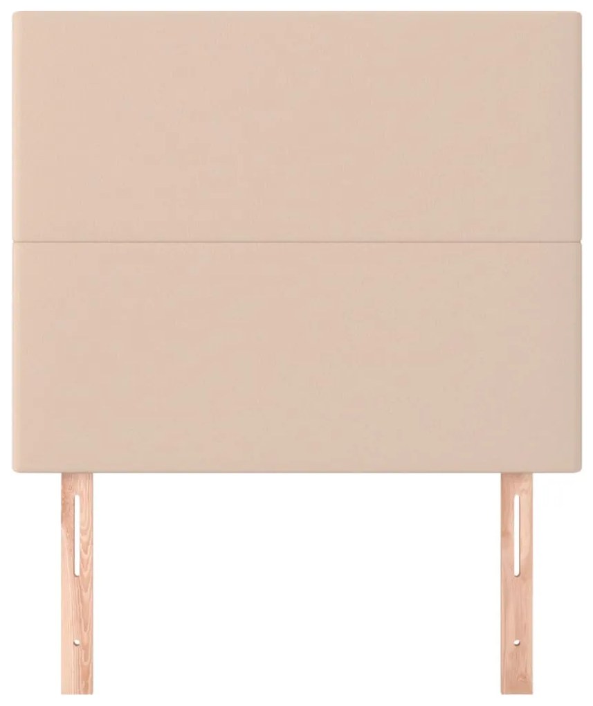 Cabeceira cama 2 pcs couro artificial 100x5x78/88 cm cappuccino