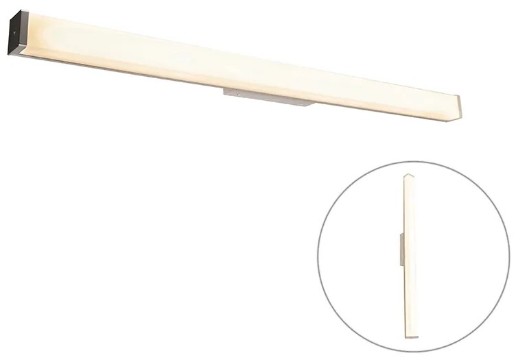 LED Candeeiro de parede moderno para casa de banho em aço 92 cm IP44 - Cascada Moderno
