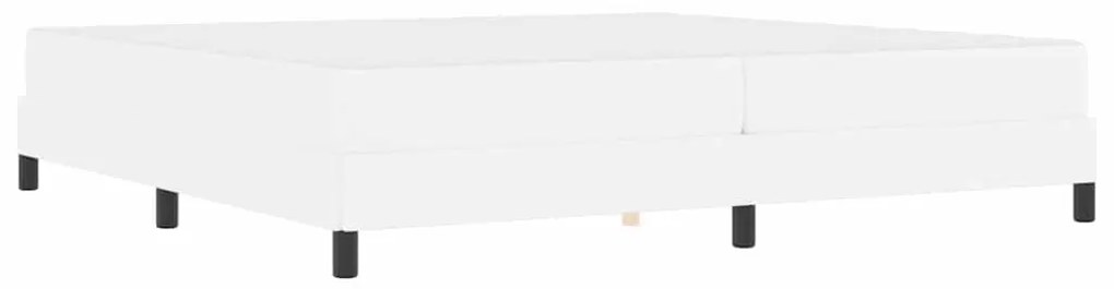 Cama Outros Branco Puro 200 x 200 cm Couro sintético