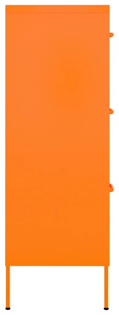 Armário com gavetas aço 80x35x101,5 cm laranja