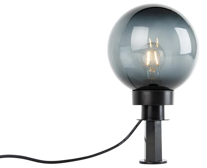 Candeeiro de jardim moderno fumê 20 cm IP44 - Moshi