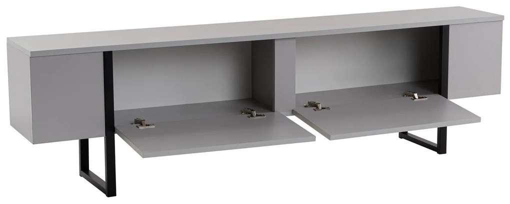 Móvel para TV Serenity - Cinza Preto - 180x50x29,5 cm