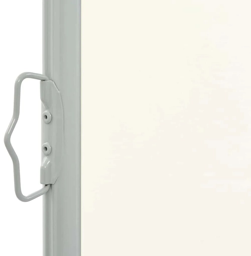 Toldo lateral retrátil para pátio 100x300 cm creme