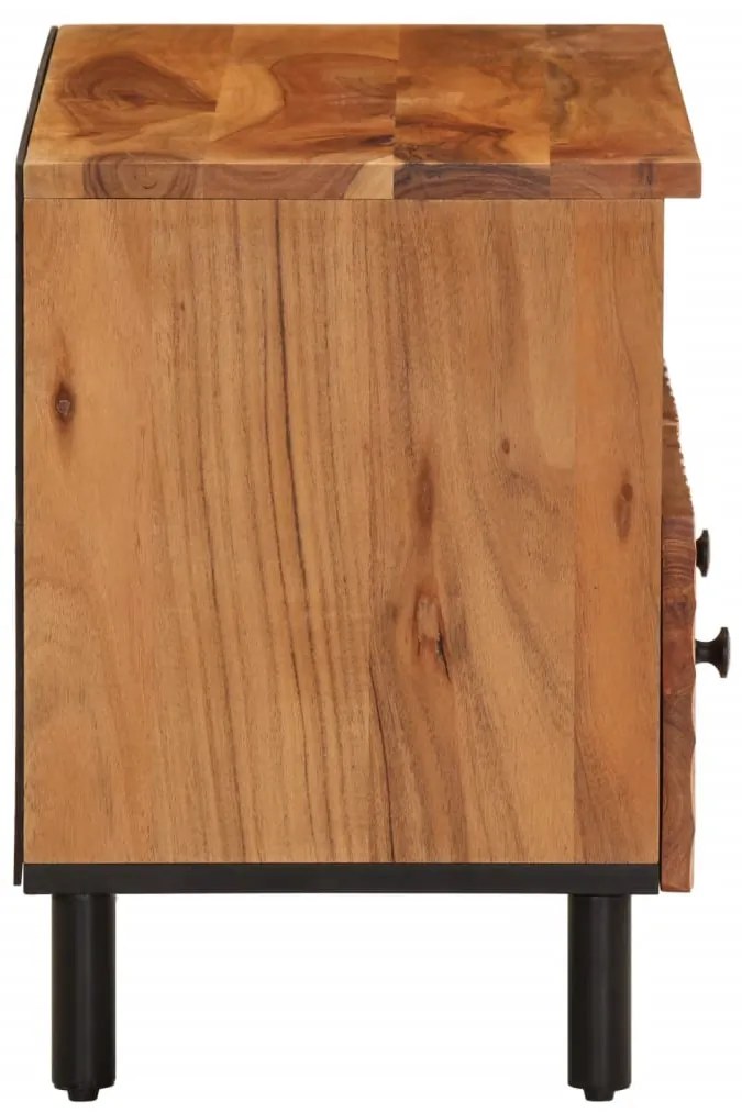 Móvel de TV 70x33x46 cm madeira de acácia maciça