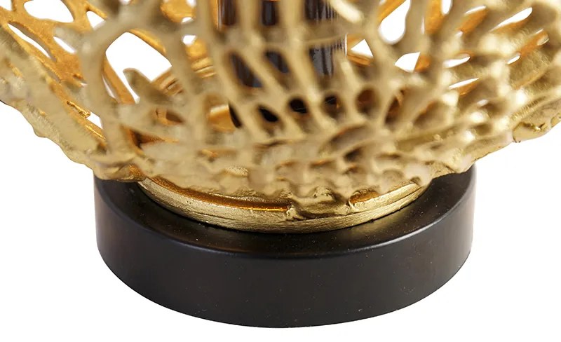 Candeeiro de mesa Art Deco dourado - Maro