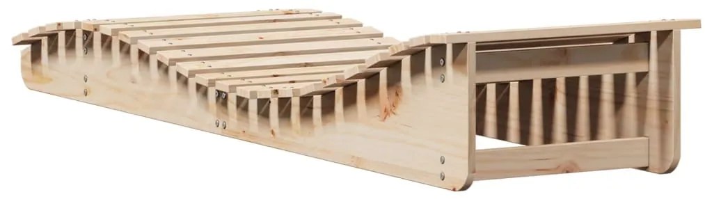 Espreguiçadeiras 2 pcs 205x60x31,5 cm madeira de pinho maciça