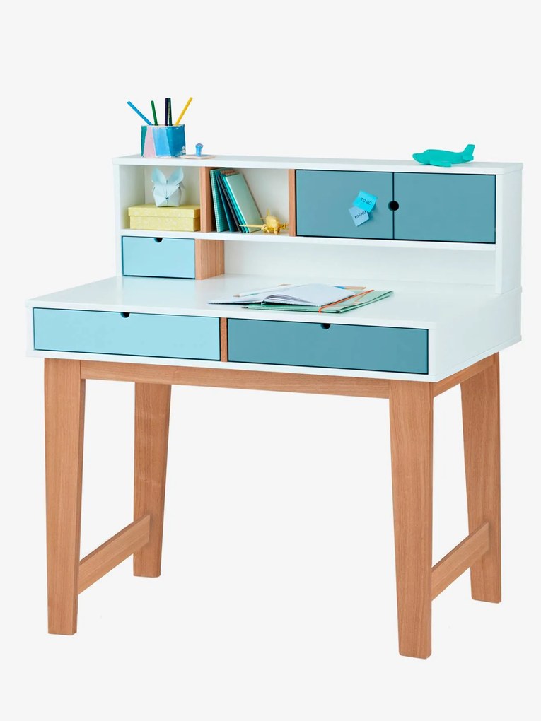 Secretária especial primária, tema Oslo branco claro bicolor/multicolo