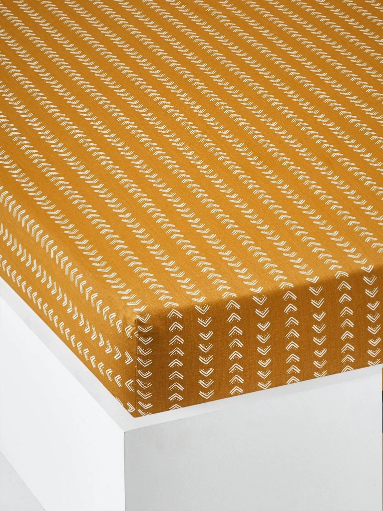 Lençol-capa de criança, Wild Sahara castanho medio estampado