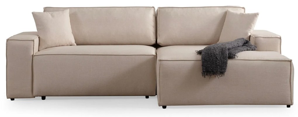 Sofá-Cama de Canto Pırlo – Ecru – 260 cm x 170 cm