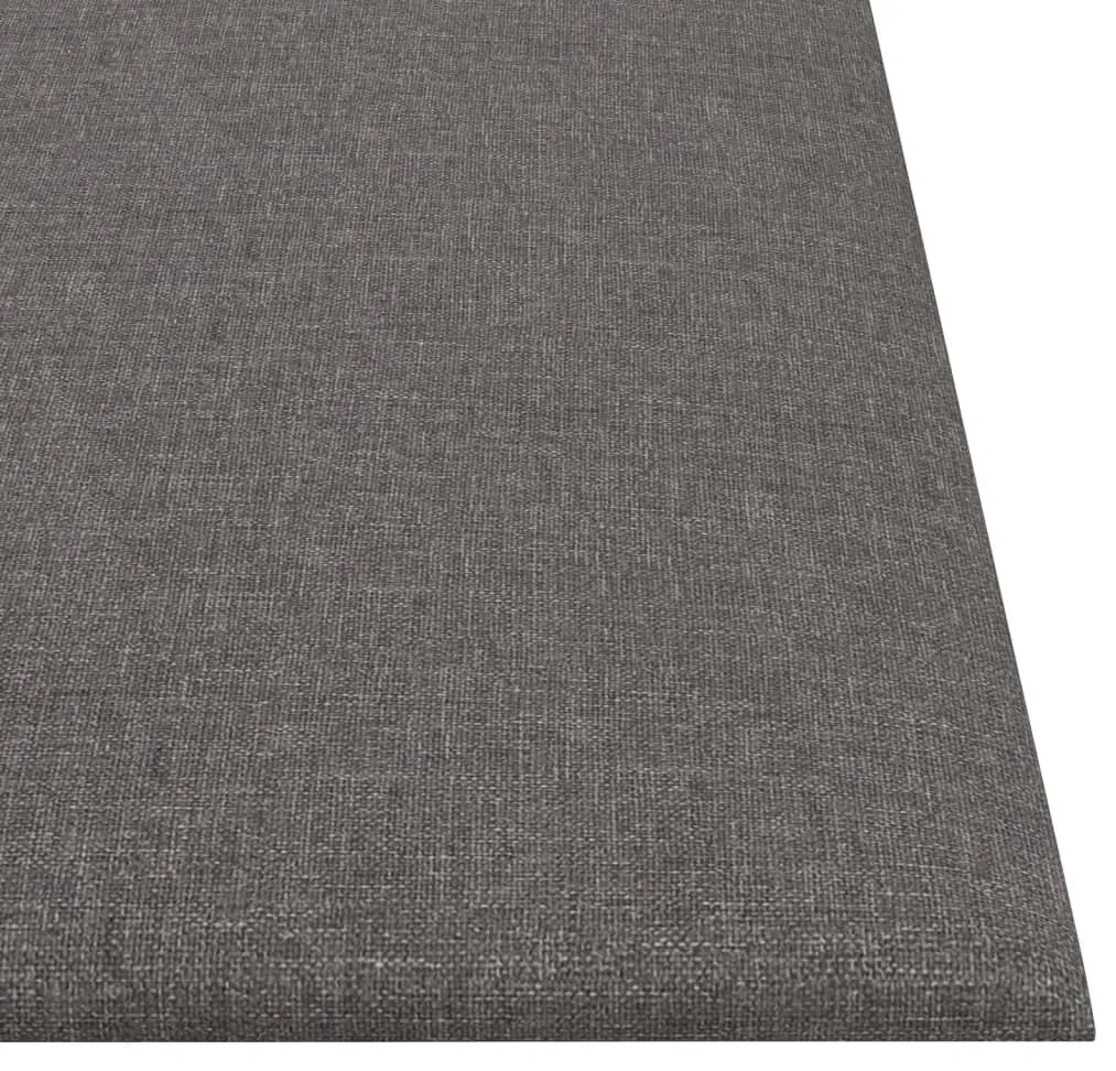 Painel de parede 12 pcs 30x30 cm tecido 1,08 m² cor cinza-claro