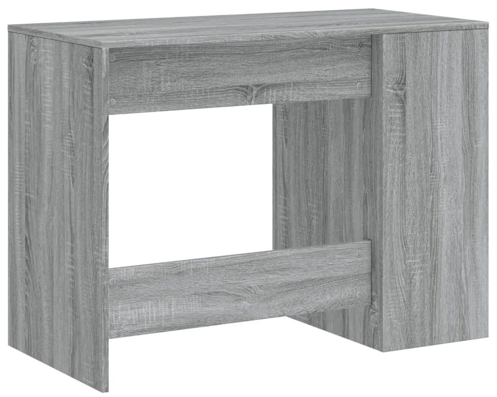 Secretária 102x50x75 cm derivados de madeira cinzento sonoma