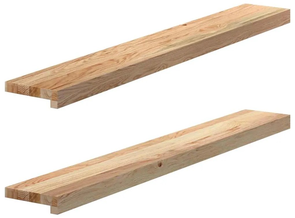 vidaXL Soleiras da janela 2 pcs 110x15x2cm carvalho maciço não tratado