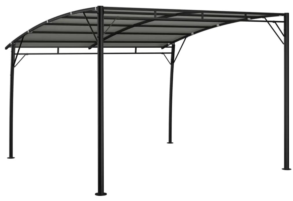 Toldo para-sol de jardim 3x3x2,55 m cor creme