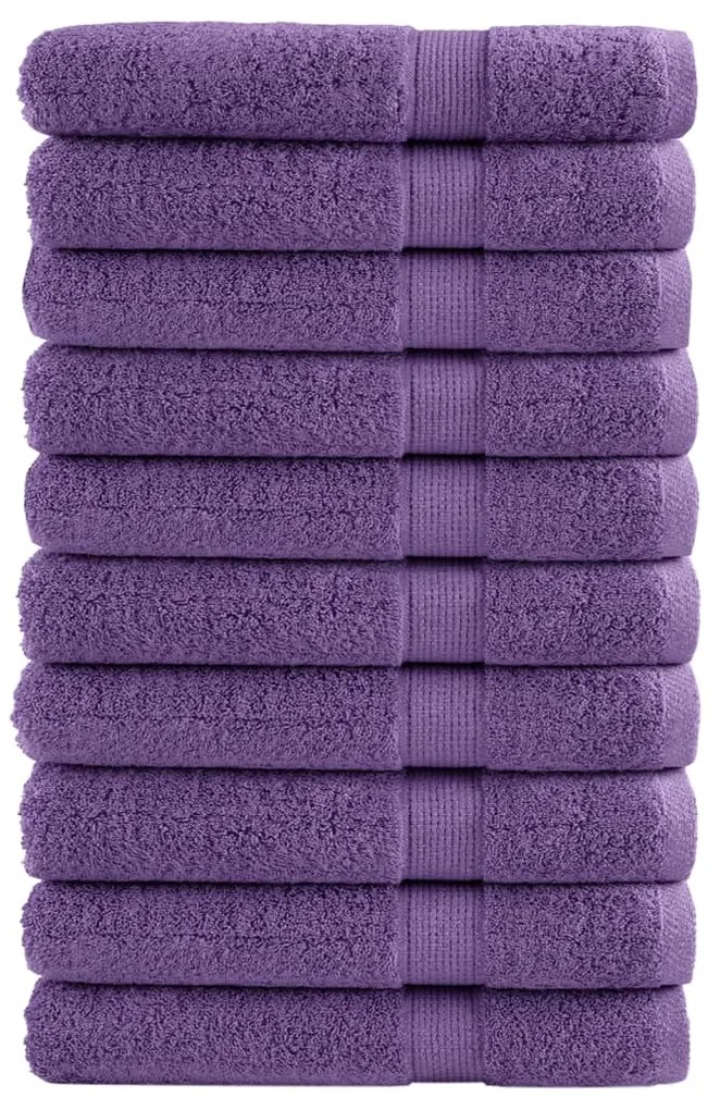 Toalhas de sauna premium SOLUND 10 pcs 80x200 cm 600 gsm roxo