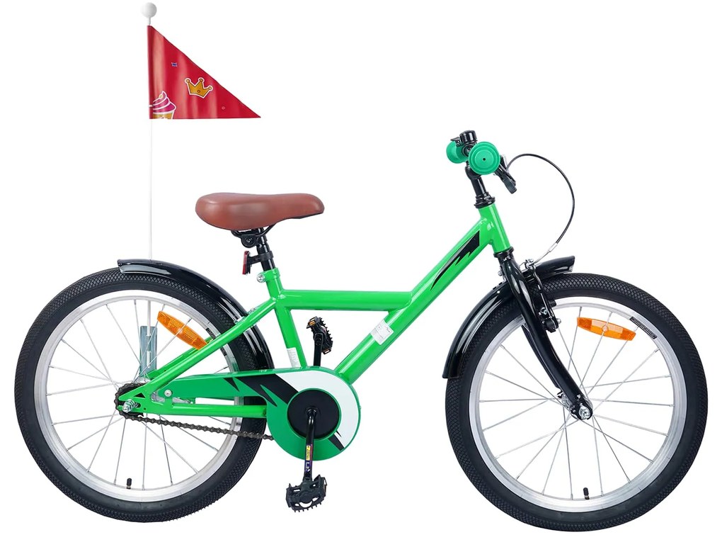 vidaXL Bicicleta Infantil 20 Polegadas para 6-11 Anos Verde