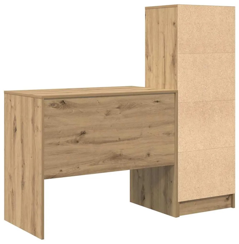 Mesa com Armazenamento Carvalho Artisan Madeira Engenheirada