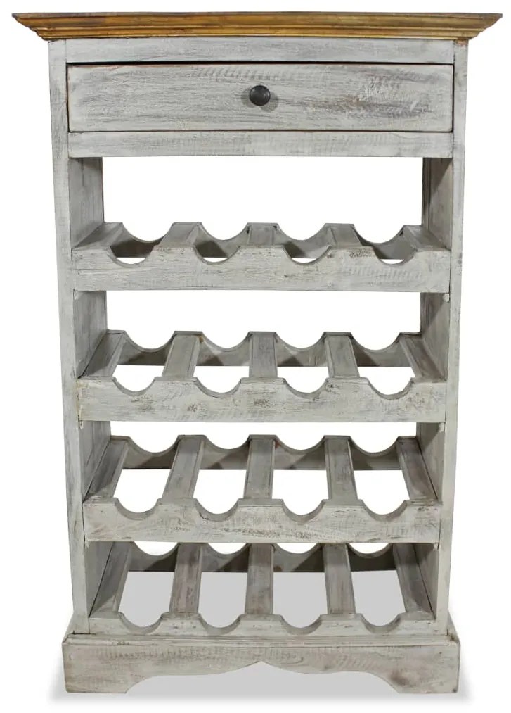 Garrafeira madeira de mogno maciça 55x23x85 cm