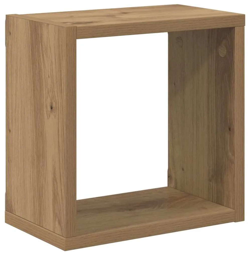 Prateleiras de Parede Carvalho Artesanal MDF 26 x 15 x 26 cm
