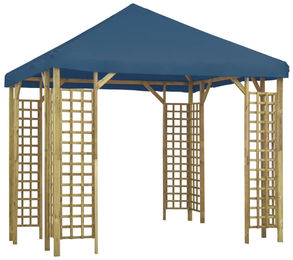 vidaXL Gazebo 3x3 m azul