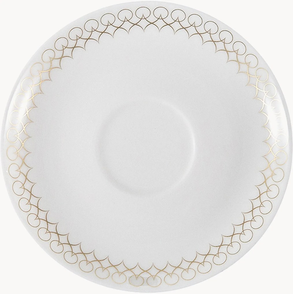 Pires de café expresso em porcelana fina Jade, conjunto de 6