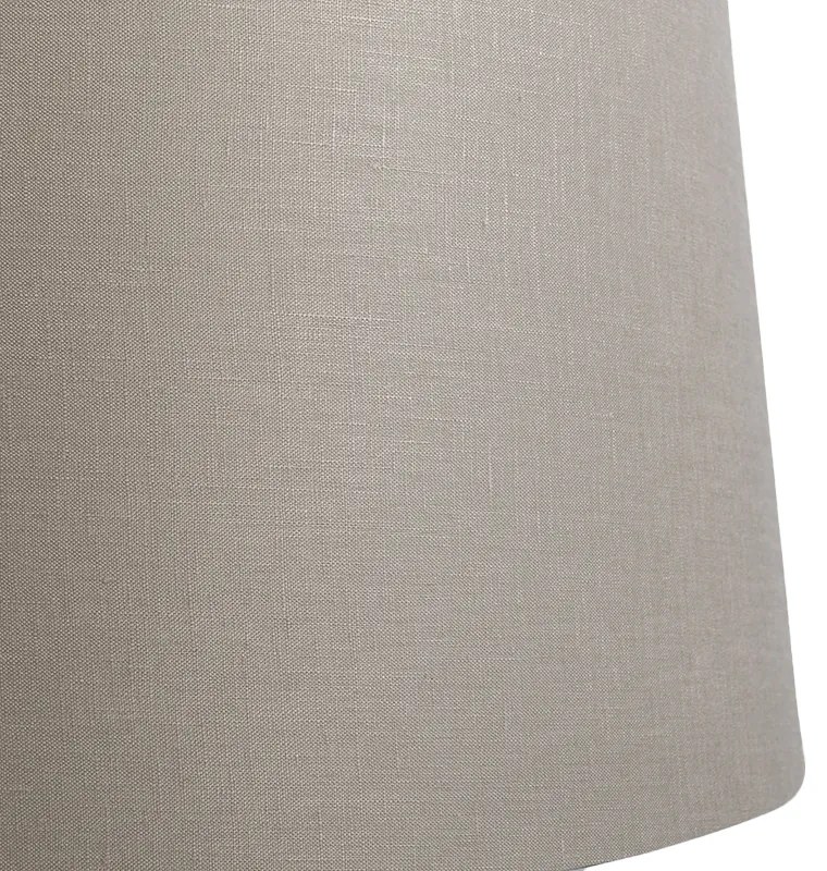 Abajur de linho bege 45 cm