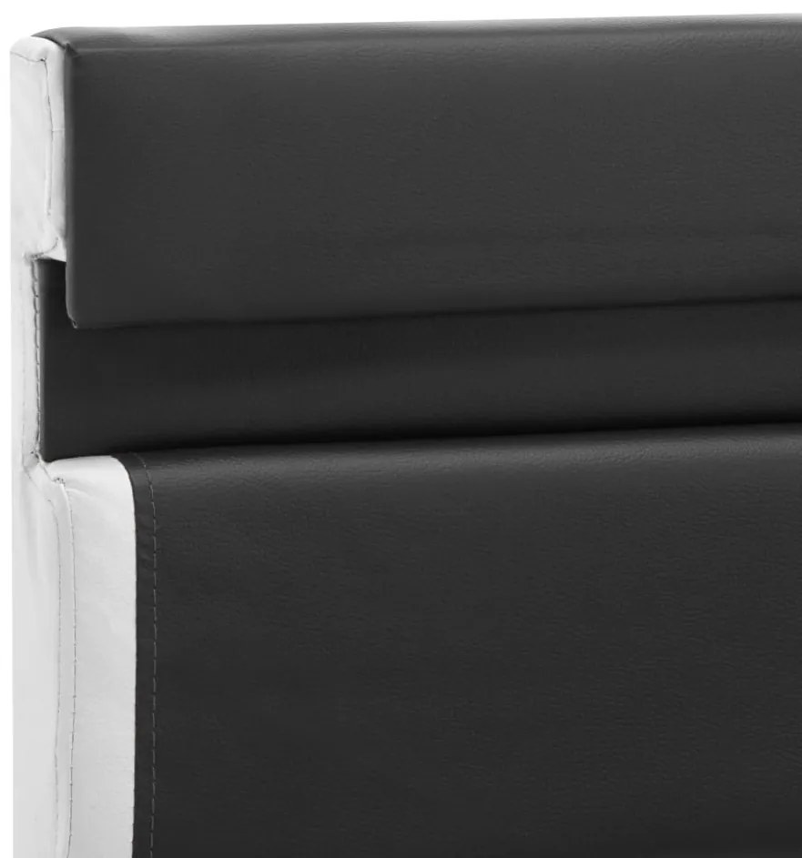 Estrutura de cama com LED 160x200 cm couro artificial cinzento