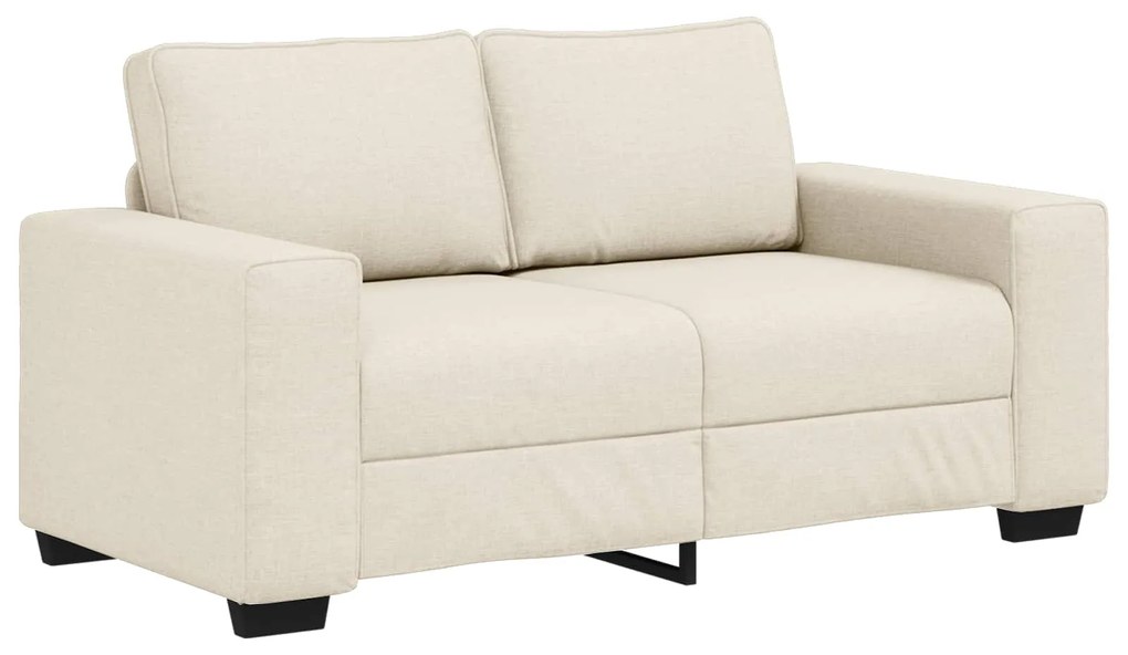 vidaXL | Sofá | com almofada com travesseiro Bege 160 x 77 x 82 cm Linho