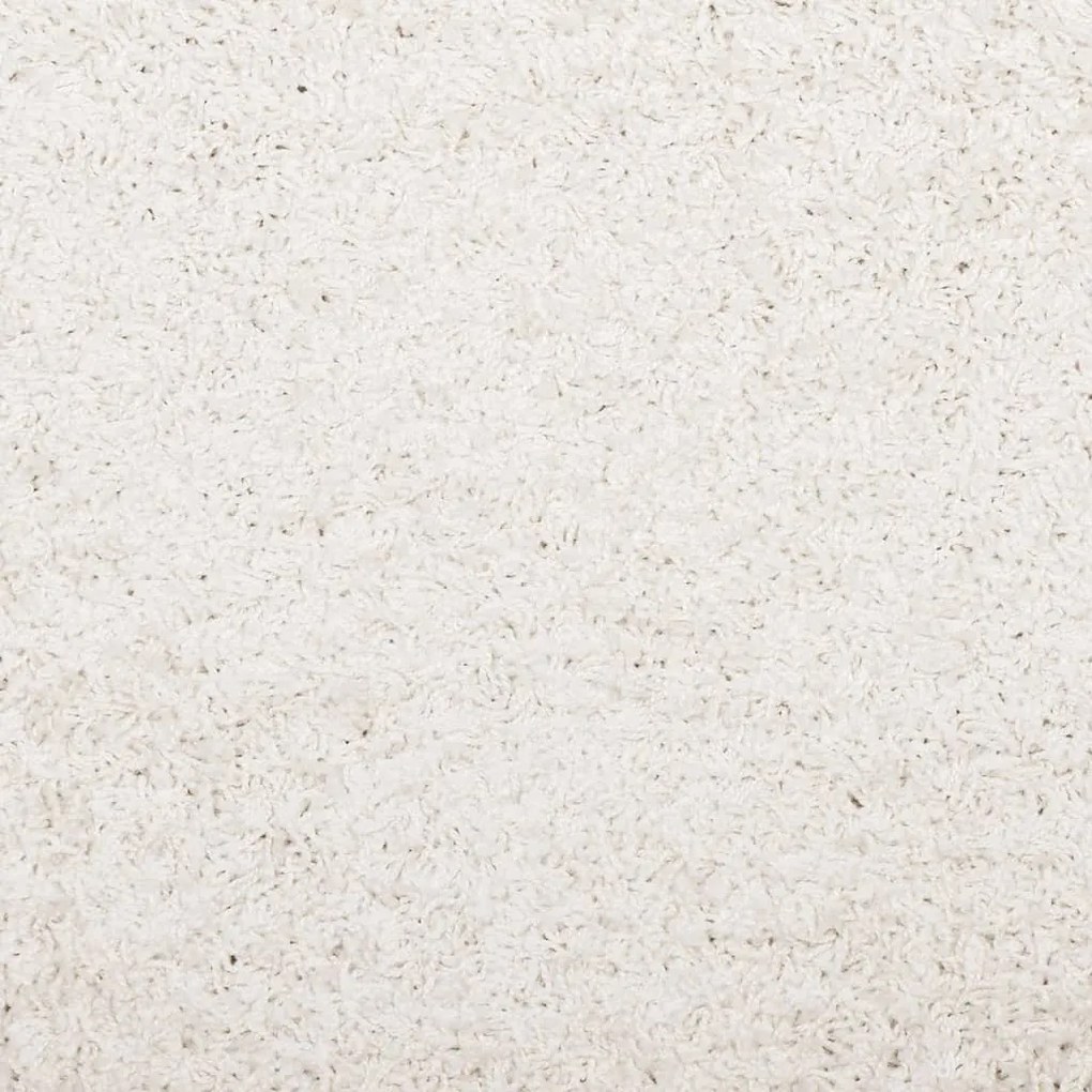 Tapete shaggy de pelo alto PAMPLONA 160x230 cm creme
