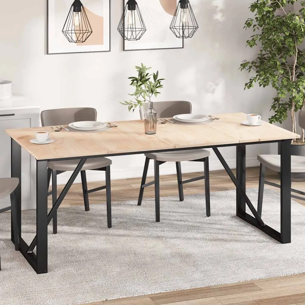 vidaXL Tampos de mesa retangulares 4 pcs 90x45x1,7 cm pinho maciço