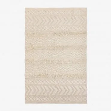 Tapete Lã E Algodão (255x165 Cm) Lissi Beige Creme - Sklum
