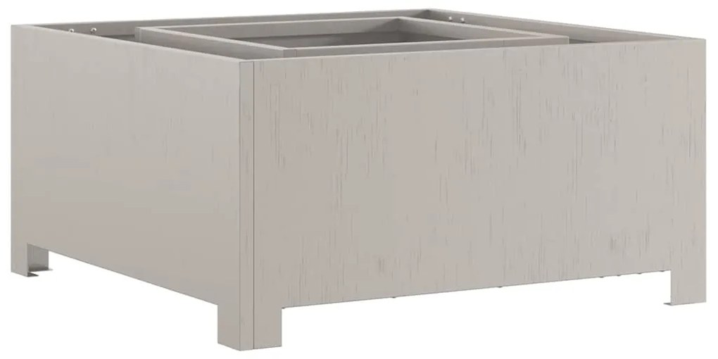 Fogo de Chão Quadrado 60x60x30 cm Aço Envelhecido