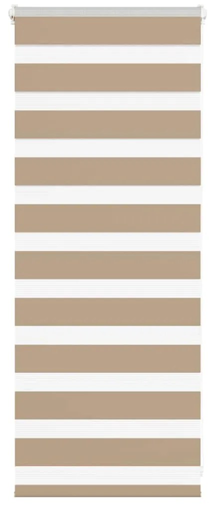 vidaXL Cortina de zebra 55x100 cm largura do tecido 50,9 cm poliéster