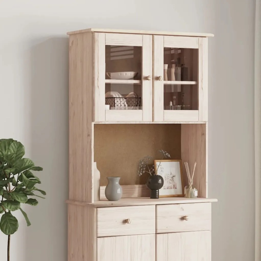 Topo para cómoda ALTA 77x30x92 cm madeira de pinho maciça