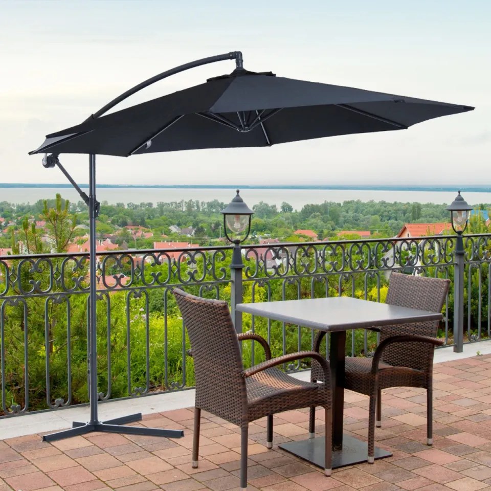 Outsunny Guarda Sol Grande De Jardim Guarda Sol De Exterior Φ300x260cm