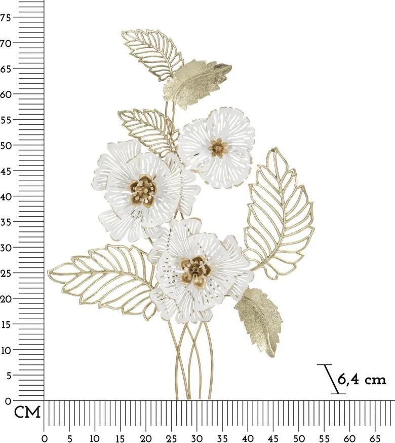 PAINEL DE PAREDE DE FERRO WHITY 54X6,4X73,7 CM MULTICOLORIDO