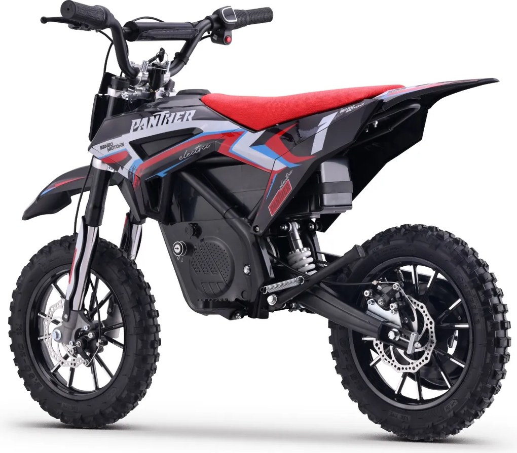 Moto elétrica de cross para crianças Motors Panther 550W Vermelha
