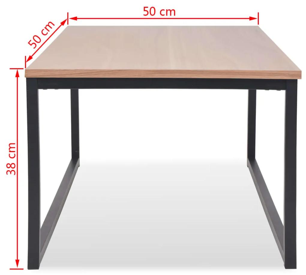 Conjunto de mesas de centro 3 pcs em madeira de freixo
