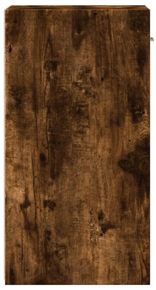 Mesa de cabeceira 35x34x65 cm derivados madeira carvalho fumado