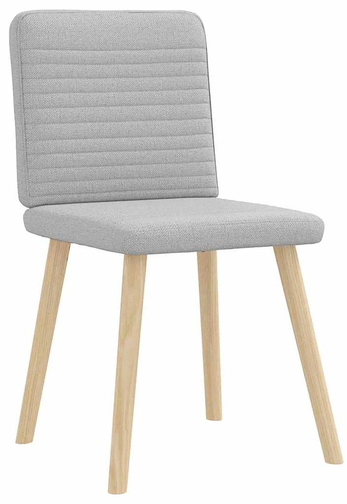 Cadeiras de jantar 2 pcs tecido cinza nuvem