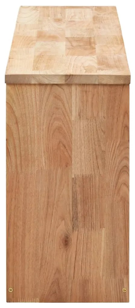 Sapateira 94x20x38 cm madeira de nogueira maciça