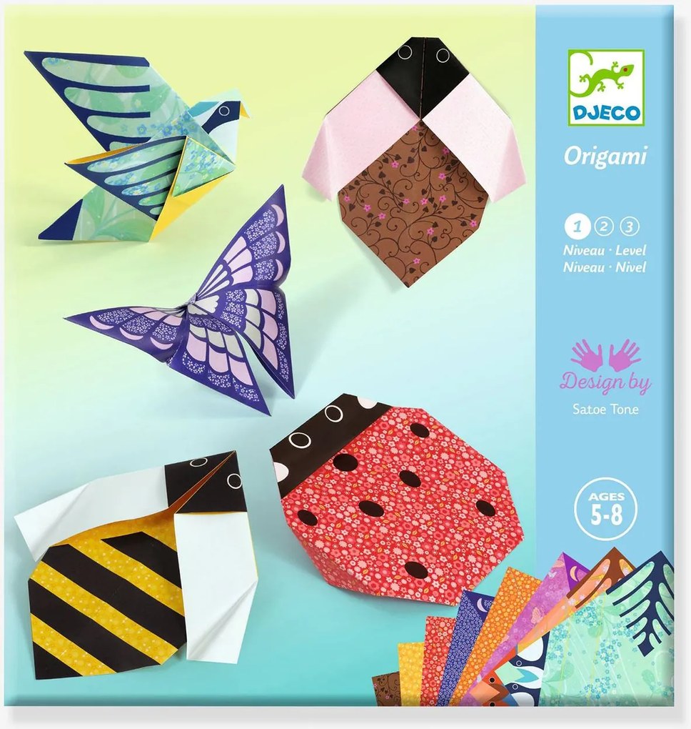 Origami no meu jardim DJECO azul