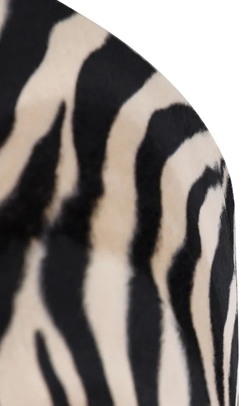 Abajur de veludo com padrão de zebra 50/50/25 interior dourado Clássico / Antigo