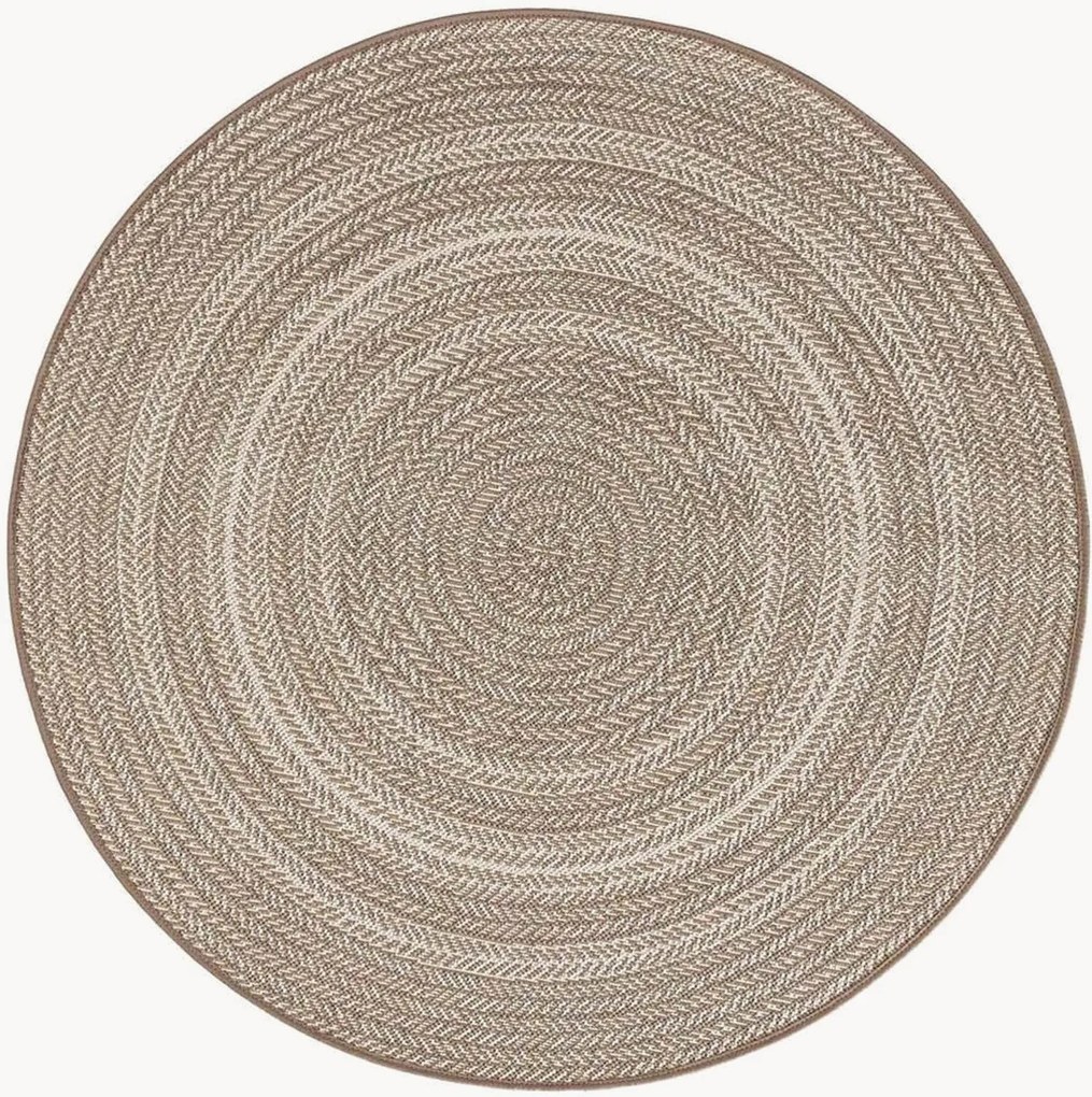 Tapete redondo para interior e exterior Metro