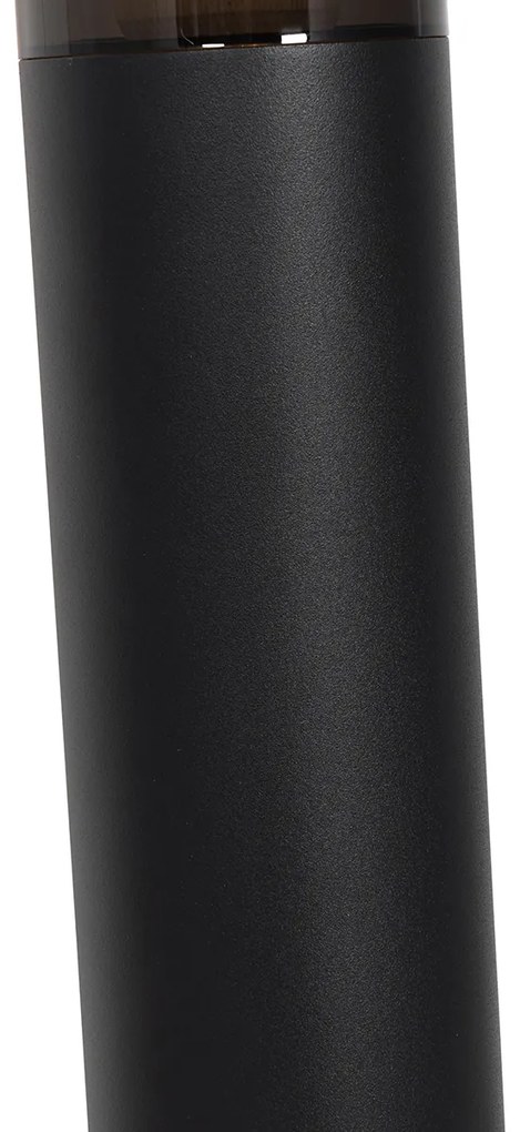 Candeeiro de poste exterior moderno preto 80 cm IP44 - Rox